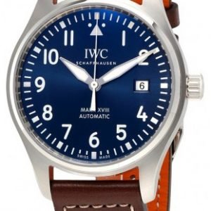 Iwc Pilots Classic Iw327004 Kello Sininen / Nahka