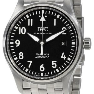 Iwc Pilots Classic Iw327011 Kello Musta / Teräs