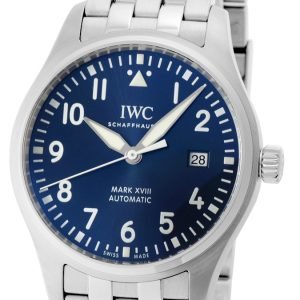 Iwc Pilots Classic Iw327014 Kello Sininen / Teräs