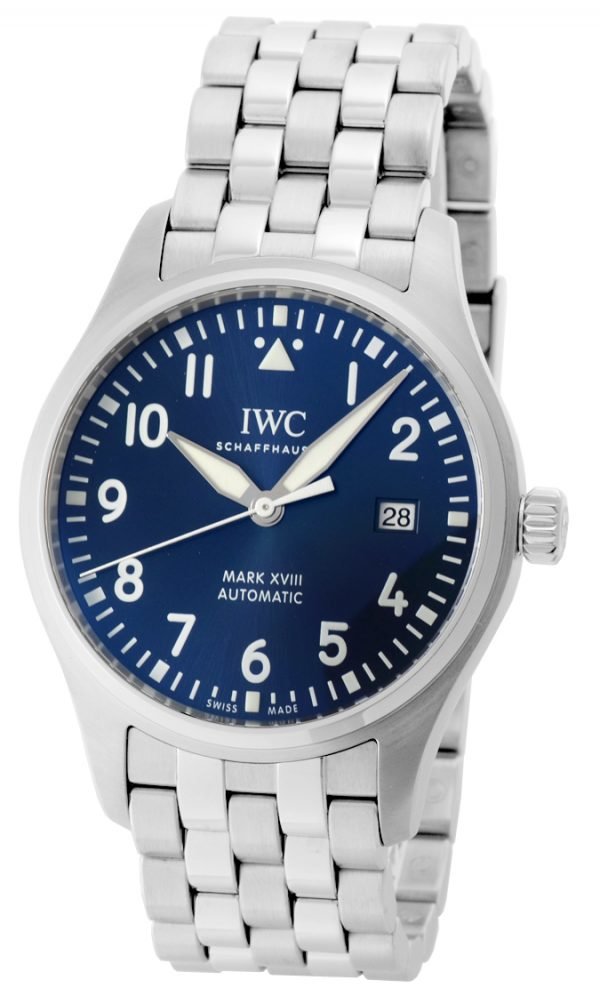 Iwc Pilots Classic Iw327014 Kello Sininen / Teräs