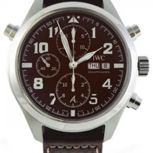 Iwc Pilots Classic Iw371808 Kello Ruskea / Nahka