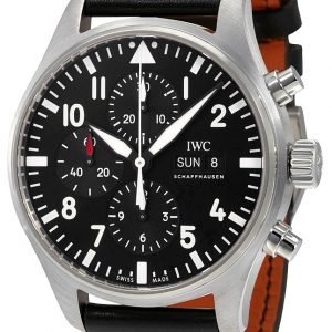 Iwc Pilots Classic Iw377709 Kello Musta / Nahka