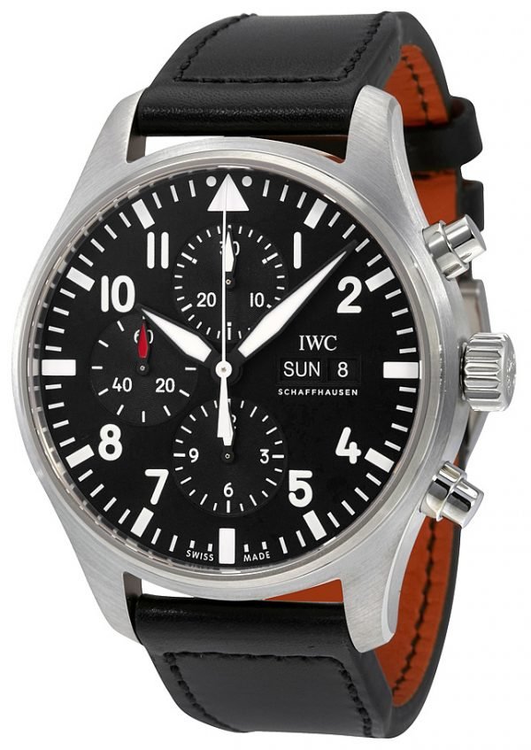 Iwc Pilots Classic Iw377709 Kello Musta / Nahka