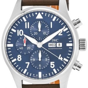 Iwc Pilots Classic Iw377714 Kello Sininen / Nahka