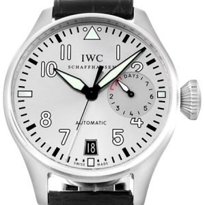 Iwc Pilots Classic Iw500906 Kello Hopea / Nahka