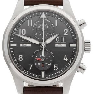 Iwc Pilots Spitfire Iw379108 Kello Harmaa / Nahka