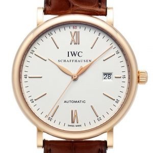 Iwc Portofino Iw356504 Kello Hopea / Nahka