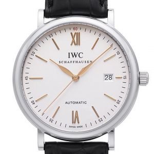 Iwc Portofino Iw356517 Kello Hopea / Nahka