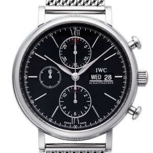 Iwc Portofino Iw391010 Kello Musta / Teräs