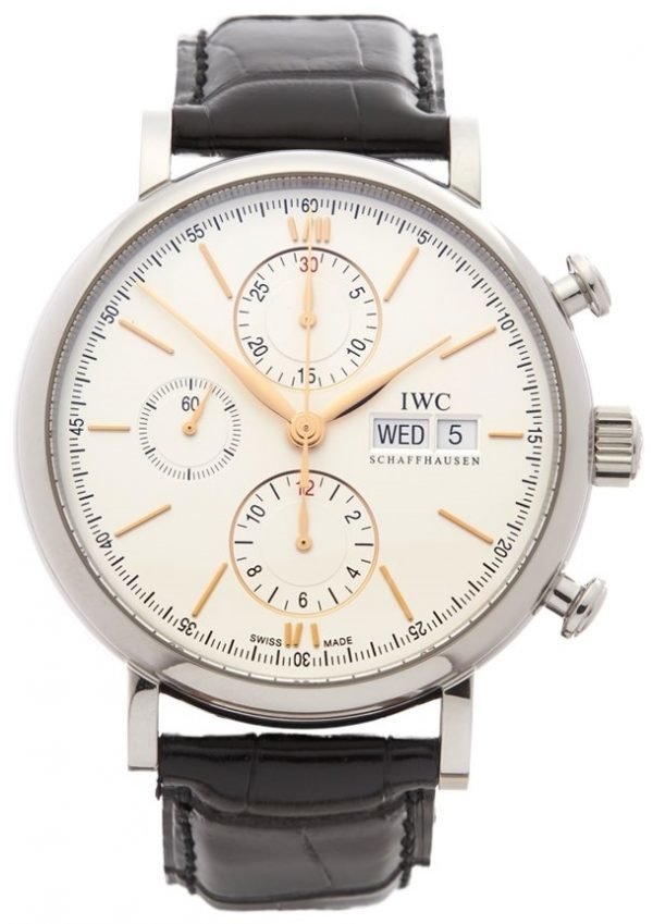 Iwc Portofino Iw391022 Kello Hopea / Nahka