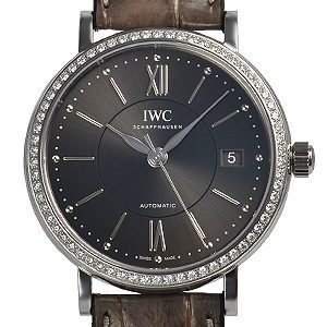 Iwc Portofino Iw458104 Kello Harmaa / Nahka