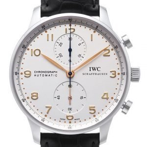 Iwc Portuguese Iw371445 Kello Hopea / Nahka