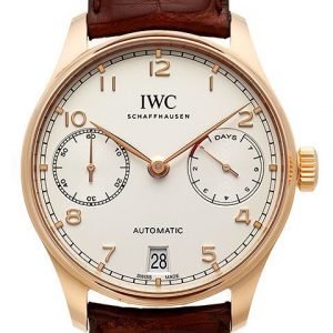 Iwc Portuguese Iw500701 Kello Hopea / Nahka