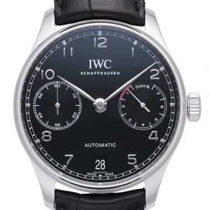 Iwc Portuguese Iw500703 Kello Musta / Nahka