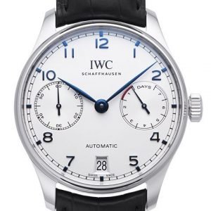 Iwc Portuguese Iw500705 Kello Hopea / Nahka