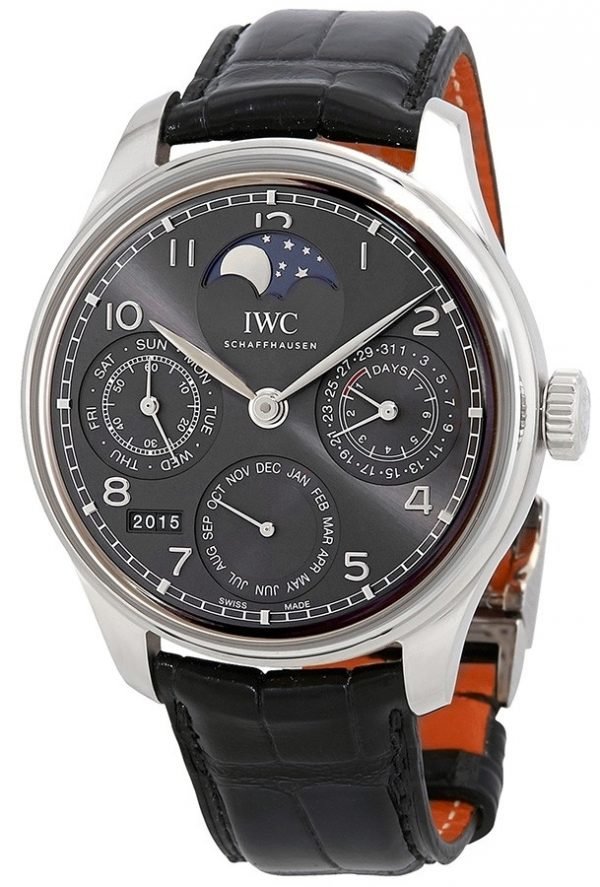 Iwc Portuguese Iw503301 Kello Harmaa / Nahka