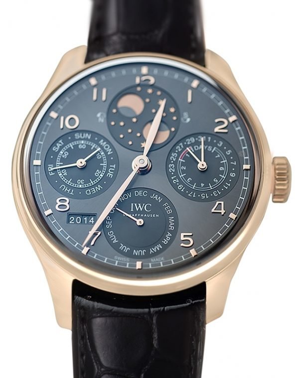 Iwc Portuguese Iw503404 Kello Harmaa / Nahka