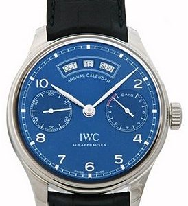 Iwc Portuguese Iw503502 Kello Sininen / Nahka