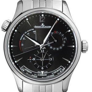 Jaeger Lecoultre Master Geographic 1428171 Kello Musta / Teräs