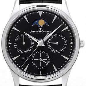 Jaeger Lecoultre Master Ultra Thin 1308470 Kello Musta / Nahka