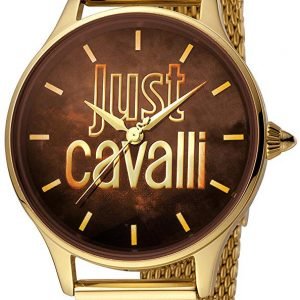 Just Cavalli Logo Jc1l032m0115 Kello Ruskea / Kullansävytetty