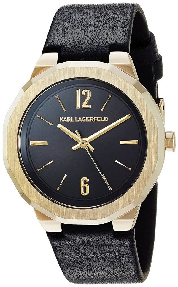 Karl Lagerfeld Joleigh Kl3410 Kello Musta / Nahka