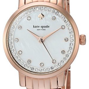 Kate Spade Ksw1243 Kello Valkoinen / Punakultasävyinen