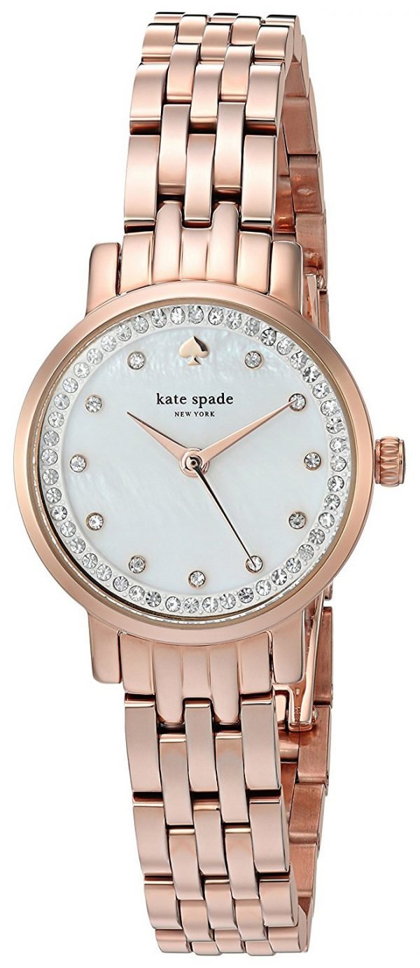 Kate Spade Ksw1243 Kello Valkoinen / Punakultasävyinen