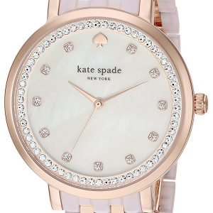 Kate Spade Ksw1264 Kello Valkoinen / Punakultasävyinen