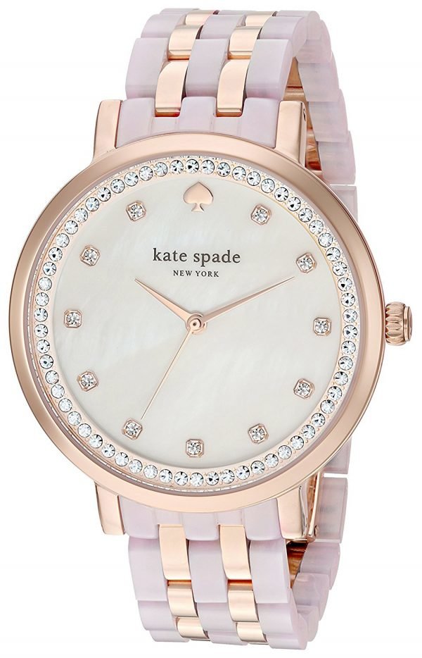 Kate Spade Ksw1264 Kello Valkoinen / Punakultasävyinen