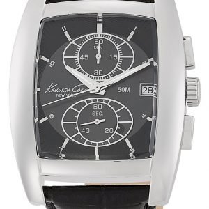 Kenneth Cole Barrel Kc1655 Kello Musta / Nahka