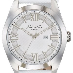 Kenneth Cole Classic 10021282 Kello Valkoinen / Nahka