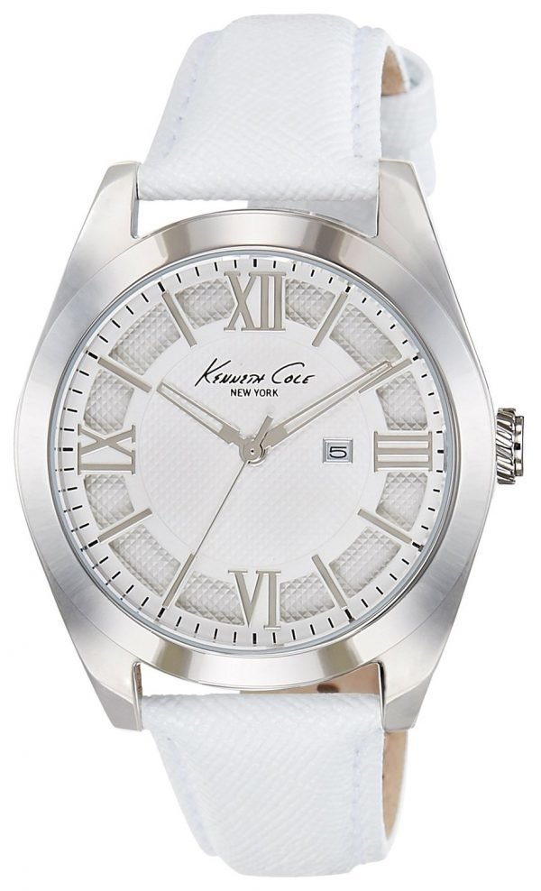 Kenneth Cole Classic 10021282 Kello Valkoinen / Nahka