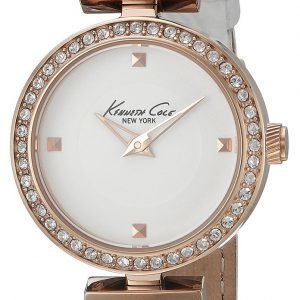 Kenneth Cole Crystallized 10022302 Kello Valkoinen / Nahka