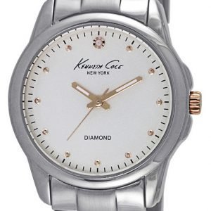 Kenneth Cole Diamond 10026478 Kello Valkoinen / Teräs