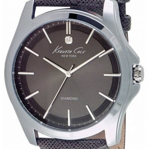 Kenneth Cole Diamond 10027419 Kello Harmaa / Nahka