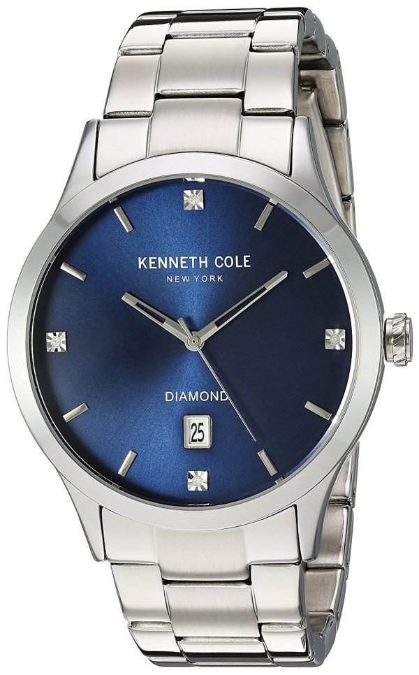 Kenneth Cole Diamond 10030778 Kello Sininen / Teräs