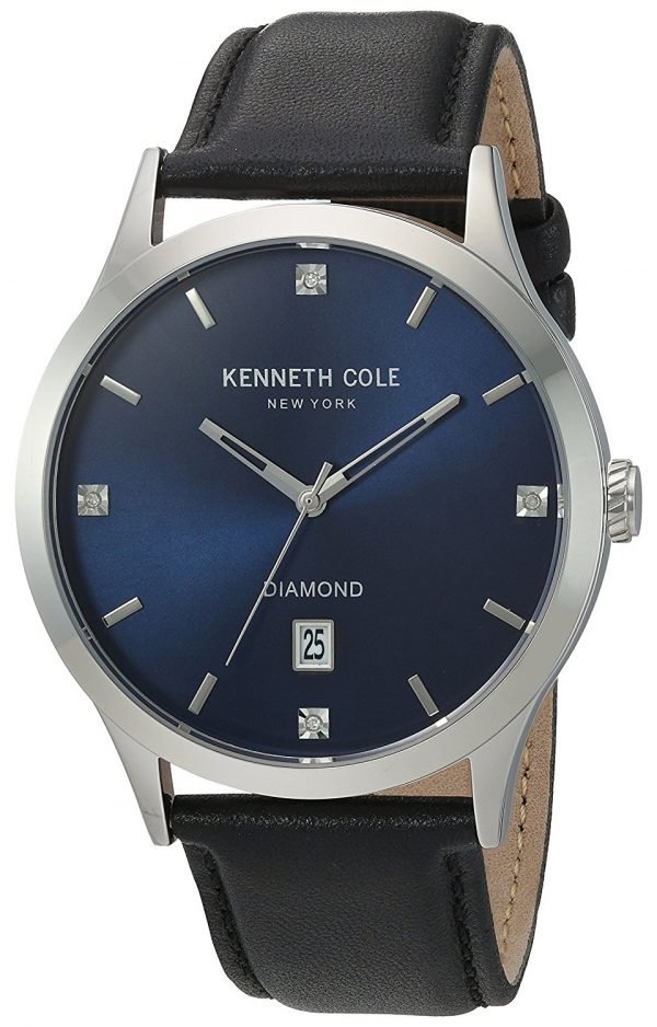 Kenneth Cole Diamond 10030784 Kello Sininen / Nahka