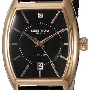 Kenneth Cole Diamond 10030819 Kello Musta / Nahka