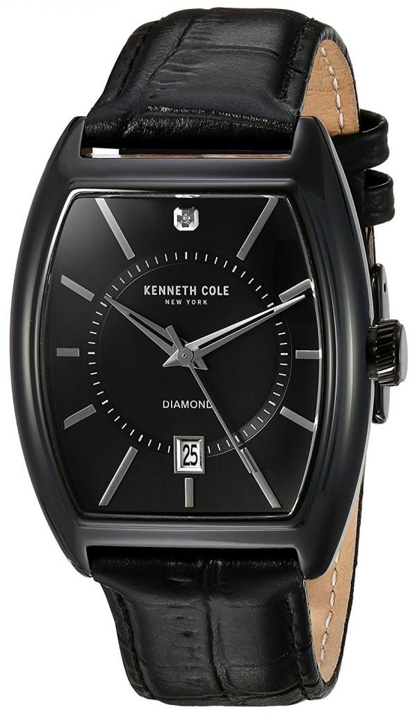 Kenneth Cole Diamond 10030820 Kello Musta / Nahka