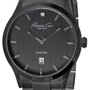 Kenneth Cole Genuine Diamond 10021097 Kello Musta / Teräs