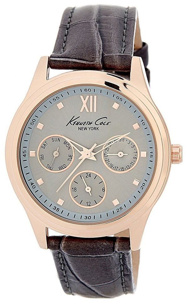 Kenneth Cole Multifunction 10029560 Kello Harmaa / Nahka