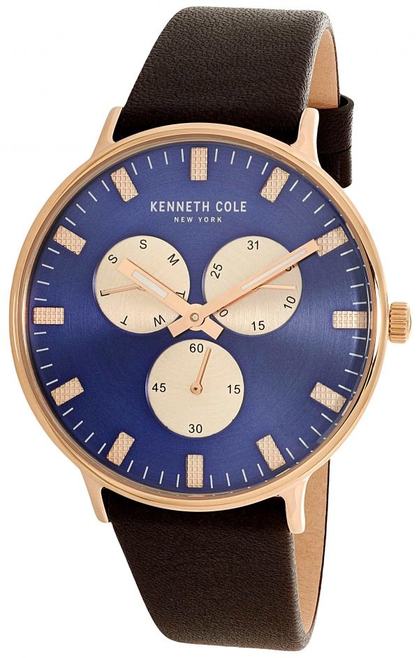 Kenneth Cole Multifunction Kc14946002 Kello Sininen / Nahka