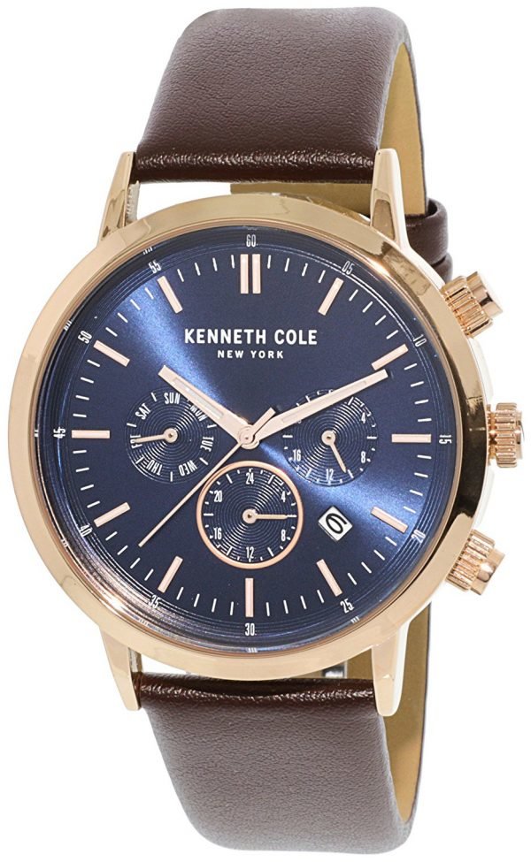 Kenneth Cole Multifunction Kc50228002 Kello Sininen / Nahka