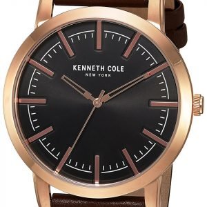 Kenneth Cole Slim 10030809 Kello Musta / Nahka