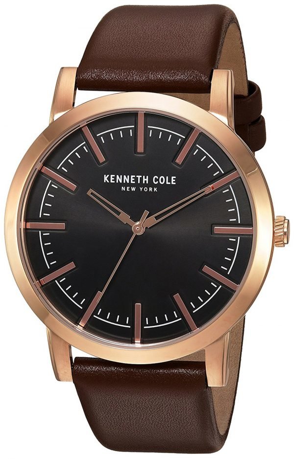 Kenneth Cole Slim 10030809 Kello Musta / Nahka