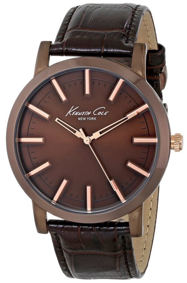 Kenneth Cole Slim Kc8044 Kello Ruskea / Nahka