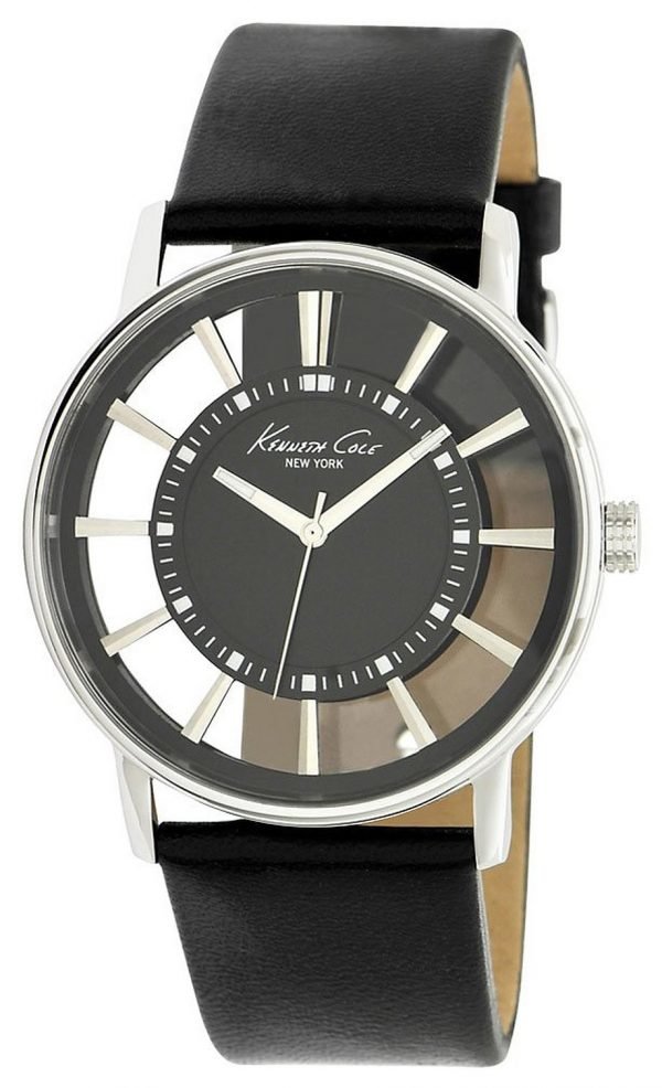 Kenneth Cole Transparency Kc1793 Kello Musta / Nahka