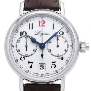 Longines Column Wheel L2.775.4.23.3 Kello Valkoinen / Nahka