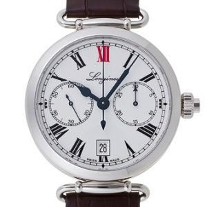 Longines Column Wheel L2.776.4.21.3 Kello Valkoinen / Nahka